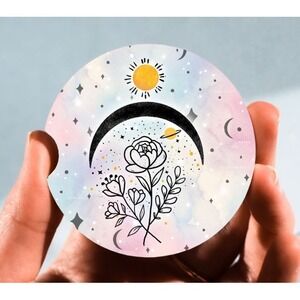 Set of 2 Car Coasters, Celestial 2 Car‎ Coaster, Neoprene Car Coaster